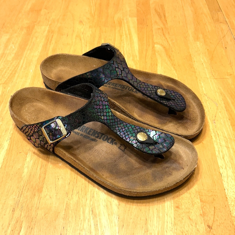 Birkenstock Mermaid Metallic Gizeh Thong Sandals EU 40 W9 M7